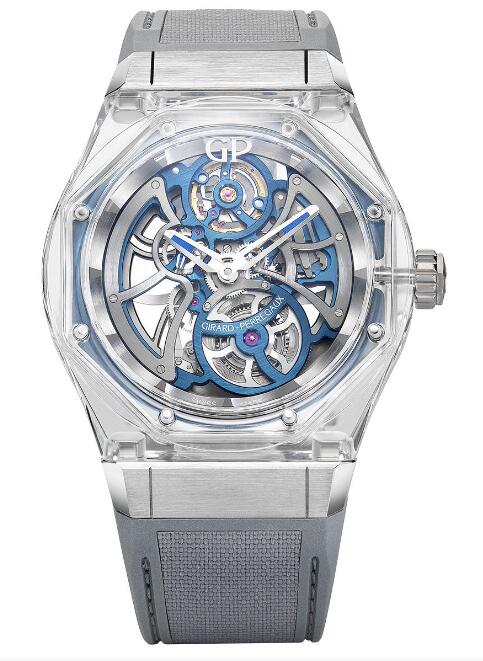 Replica Girard Perregaux Laureato Absolute Light Bucherer BLUE 81071-43-431-FC6A watch - Click Image to Close